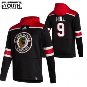 Chicago Blackhawks Bobby Hull 9 2020-21 Reverse Retro Hoodie Sawyer - Kinderen